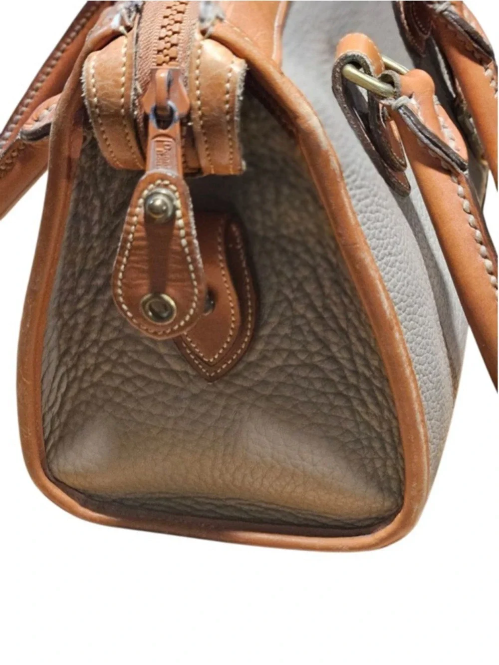 Vintage Dooney & Bourke Satchel One Size Brown & Beige